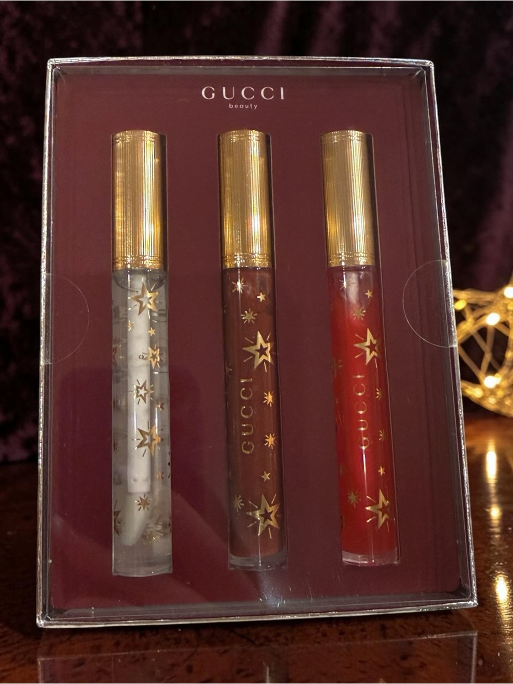 Gucci Beauty Trio Gloss À Lèvres Lip Gloss Set - NEW